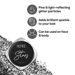 RENEE Stars Face & Body Glitter - 5 Gm