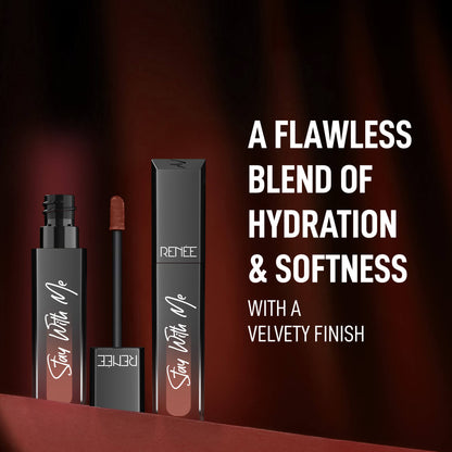 RENEE Stay With Me Matte Liquid Lipstick, 2.7 ml
