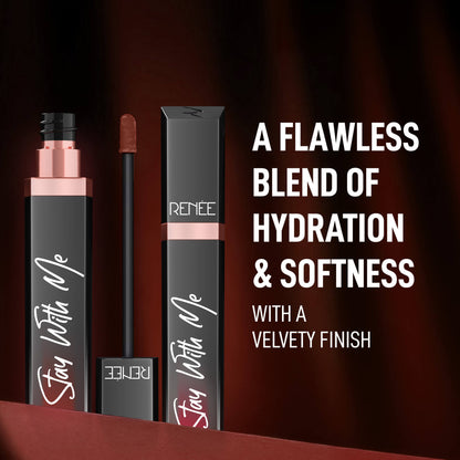 RENEE Stay With Me Matte Liquid Lipstick, 6 ml