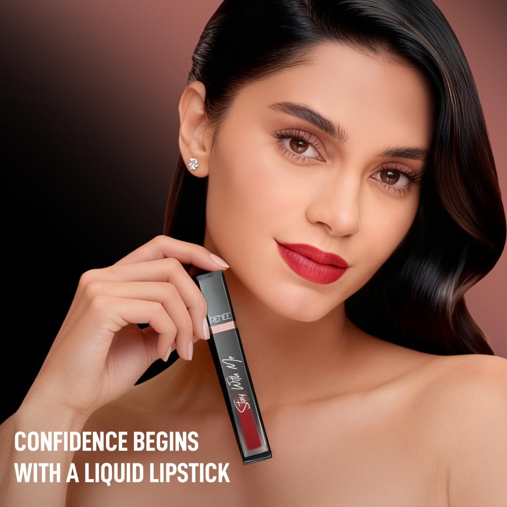 RENEE Stay With Me Matte Liquid Lipstick, 6 ml