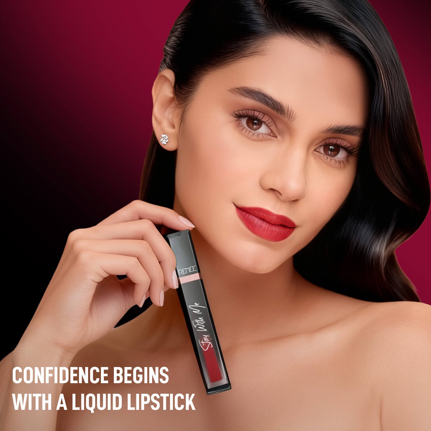 RENEE Stay With Me Matte Liquid Lipstick, 6 ml