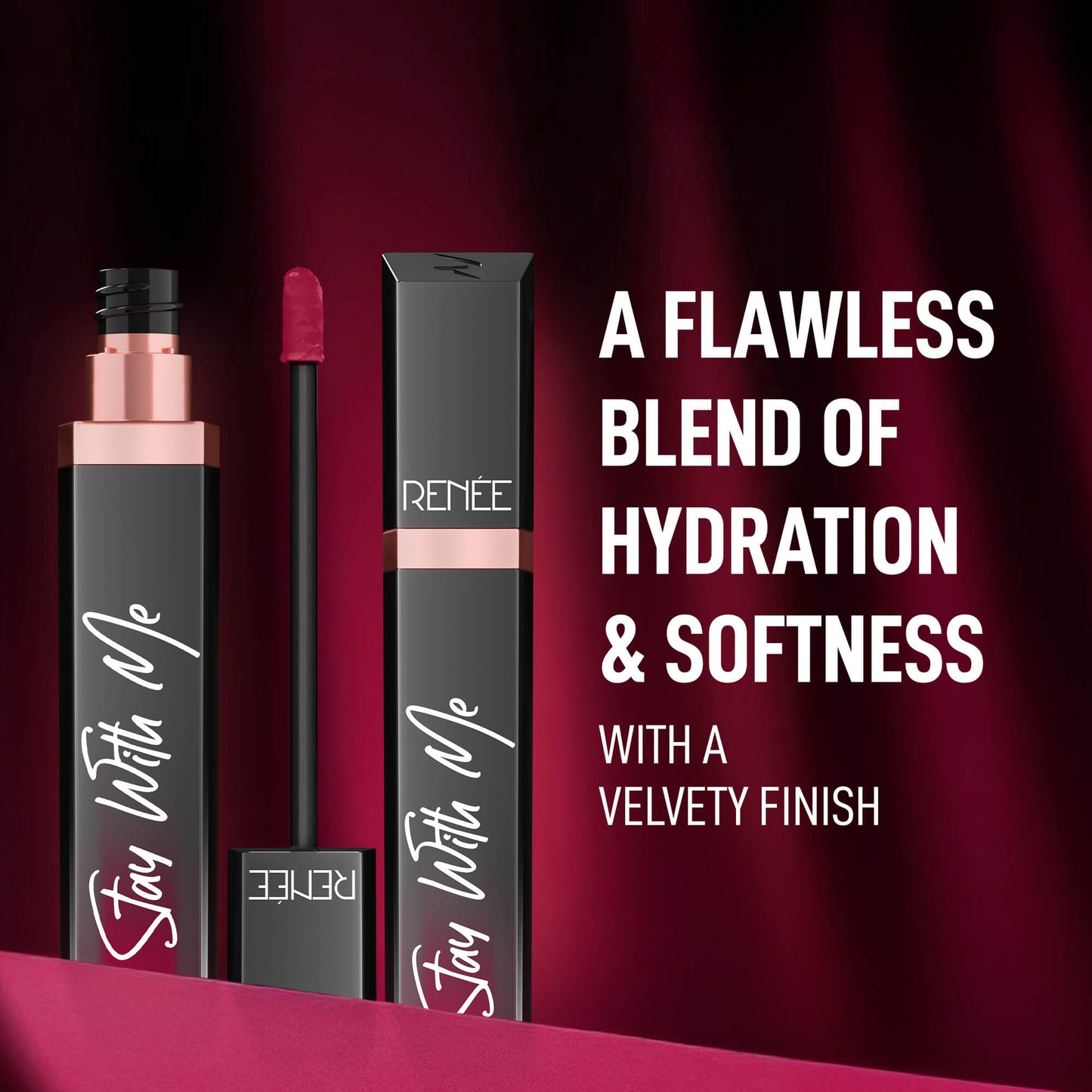 RENEE Stay With Me Matte Liquid Lipstick, 6 ml