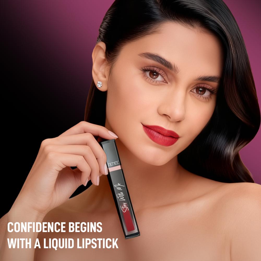 RENEE Stay With Me Matte Liquid Lipstick, 6 ml