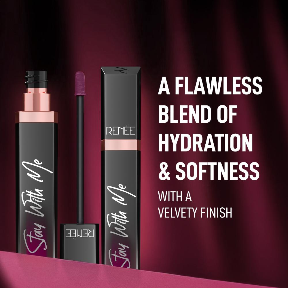 RENEE Stay With Me Matte Liquid Lipstick, 6 ml