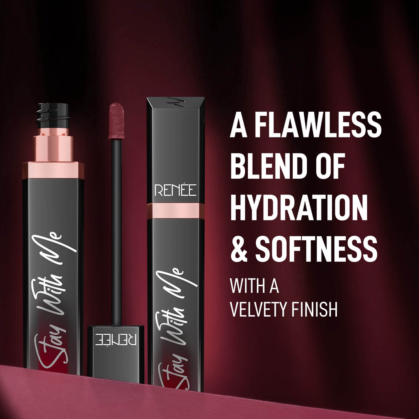 RENEE Stay With Me Matte Liquid Lipstick, 6 ml