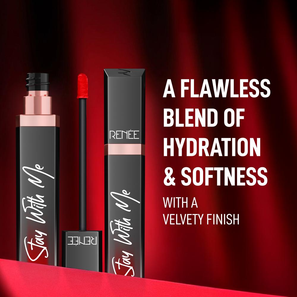 RENEE Stay With Me Matte Liquid Lipstick, 6 ml