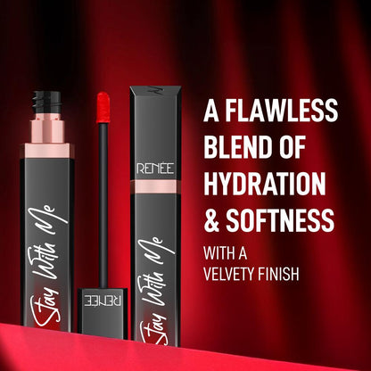 RENEE Stay With Me Matte Liquid Lipstick, 6 ml