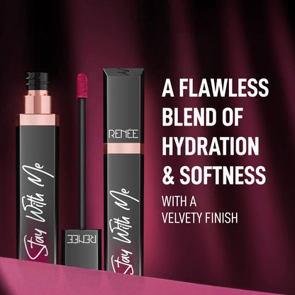 RENEE Stay With Me Matte Liquid Lipstick, 6 ml