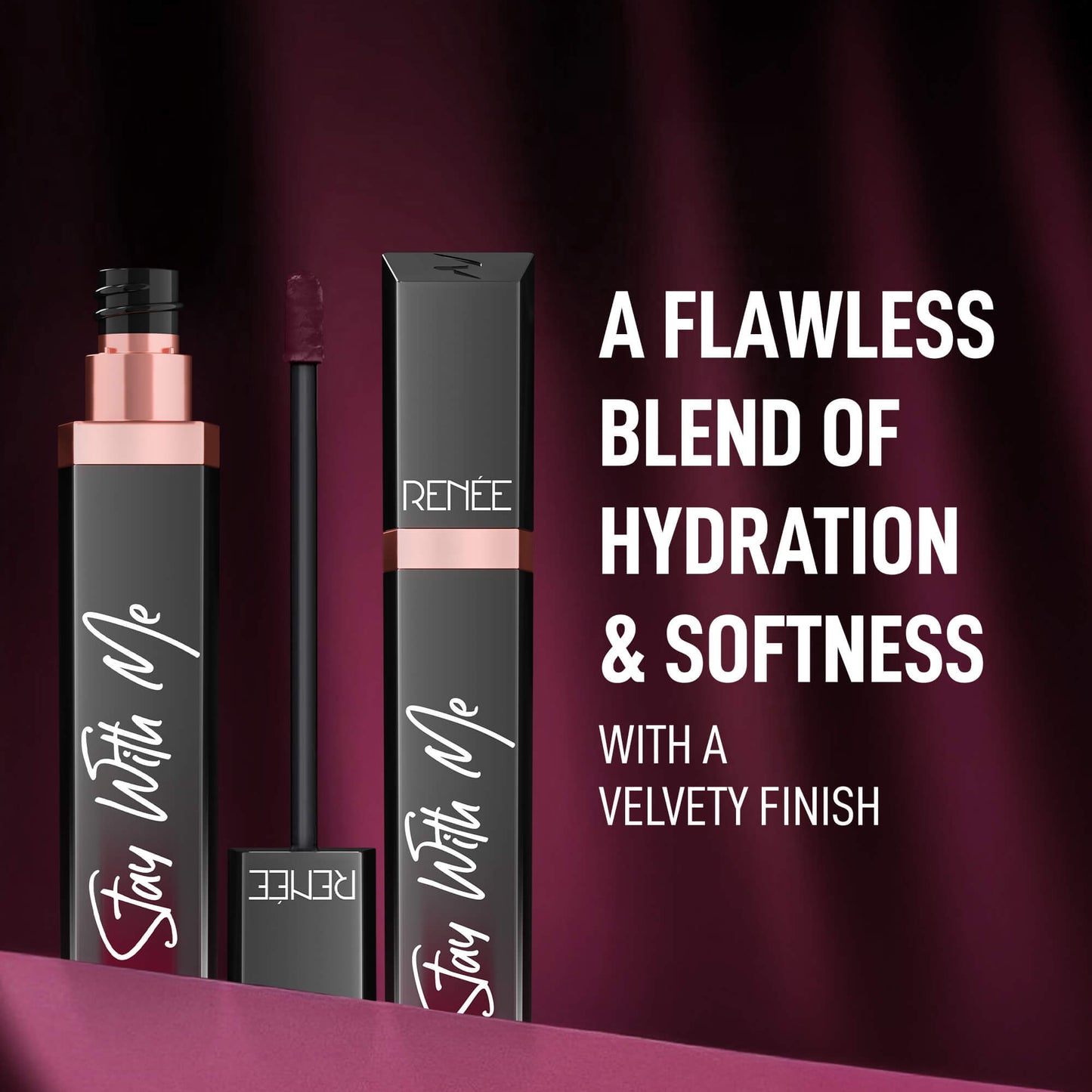 RENEE Stay With Me Matte Liquid Lipstick, 6 ml