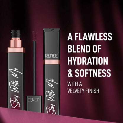 RENEE Stay With Me Matte Liquid Lipstick, 6 ml