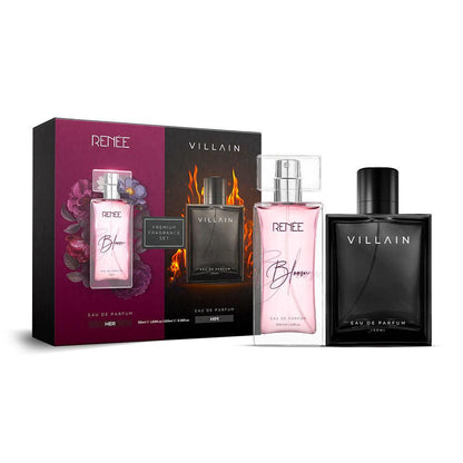RENEE x VILLAIN Premium Eau De Parfum Gift Set for Him & Her, 50ml Each