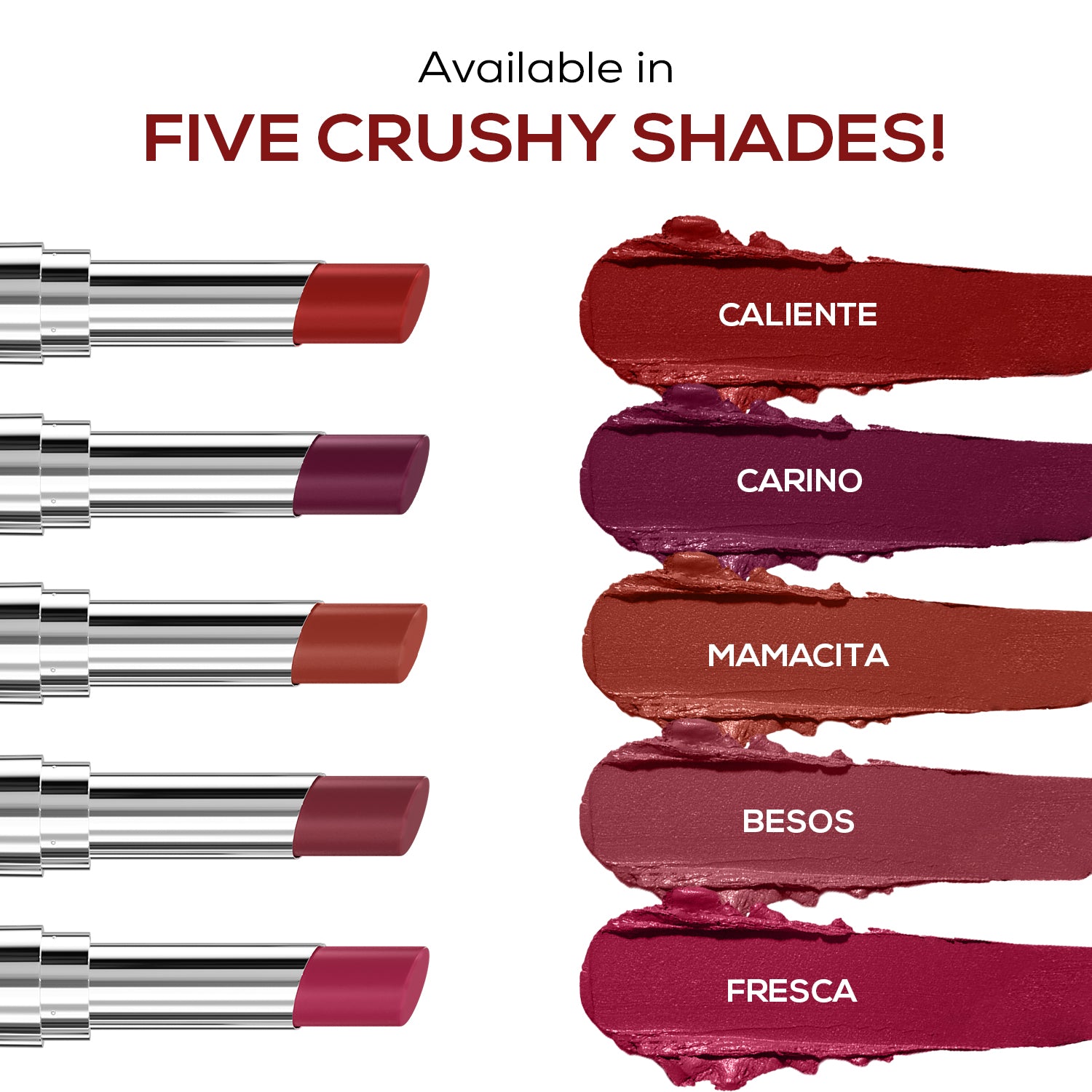 RENEE Crush Glossy Lipstick, 4gm