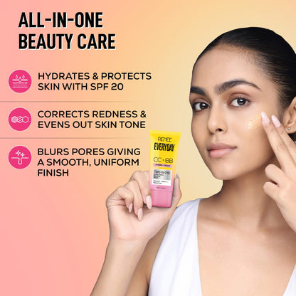 RENEE Everyday CC + BB Hybrid Cream With SPF 20 For Even Skin Tone