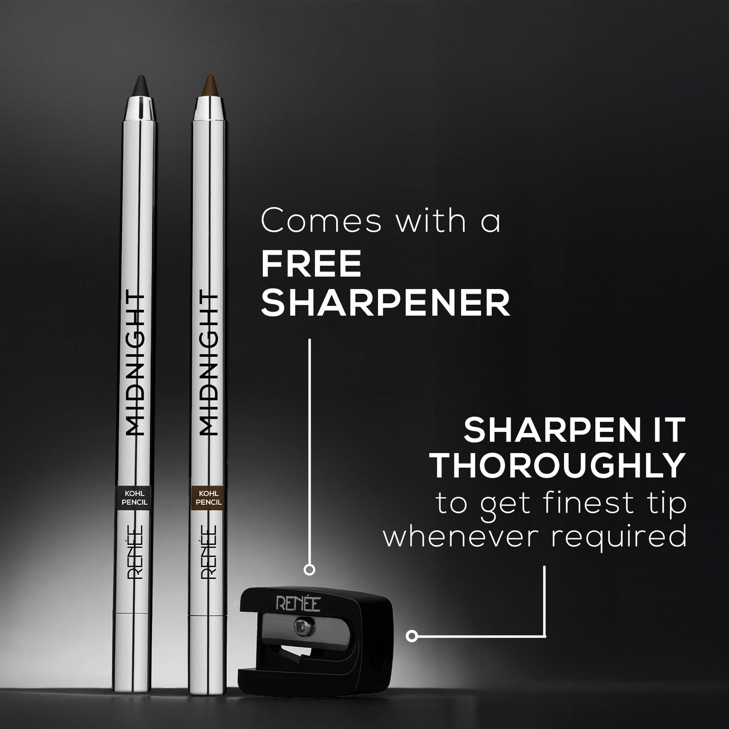 RENEE Midnight Kohl Pencil Black & Brown Combo