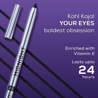 RENEE Midnight Kohl Kajal Pencil, 1.5g