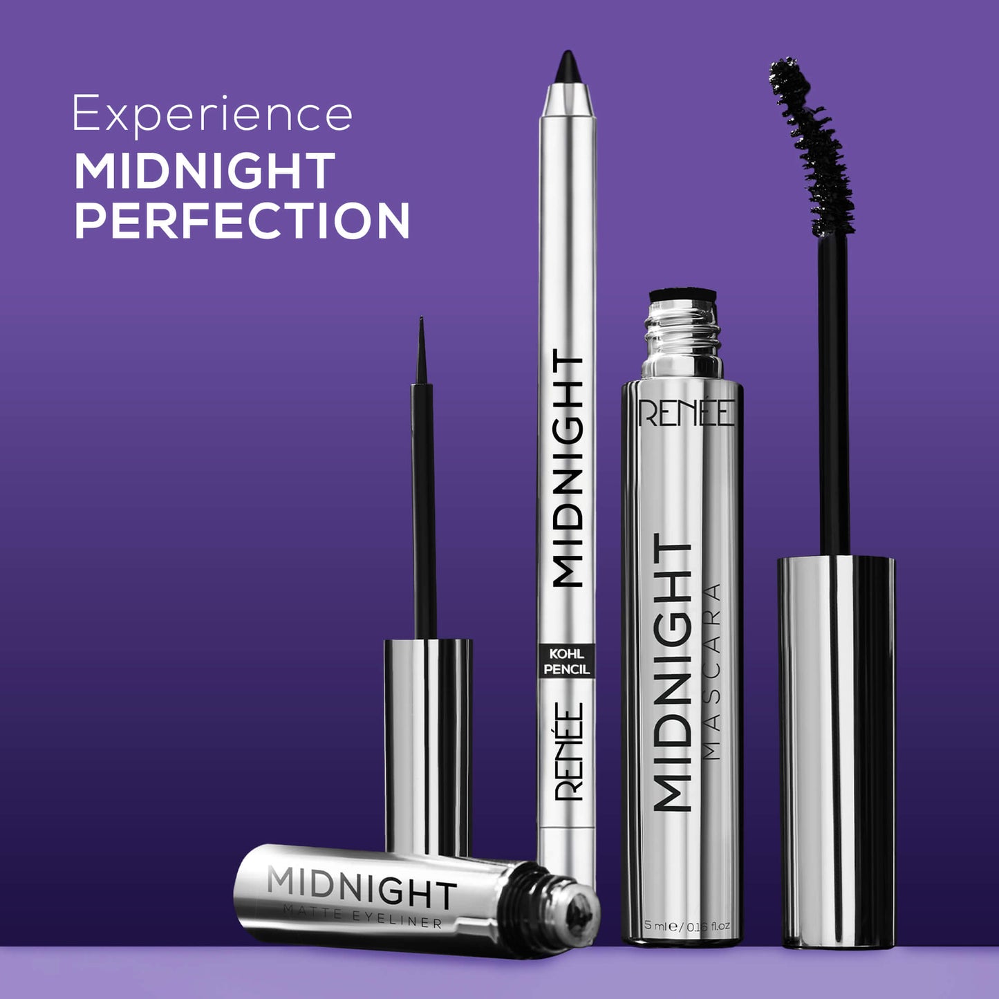 RENEE Midnight Kohl Kajal Pencil, 1.5g