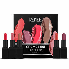 RENEE Creme Mini Lipstick - Pack of 5, 1.65gm each