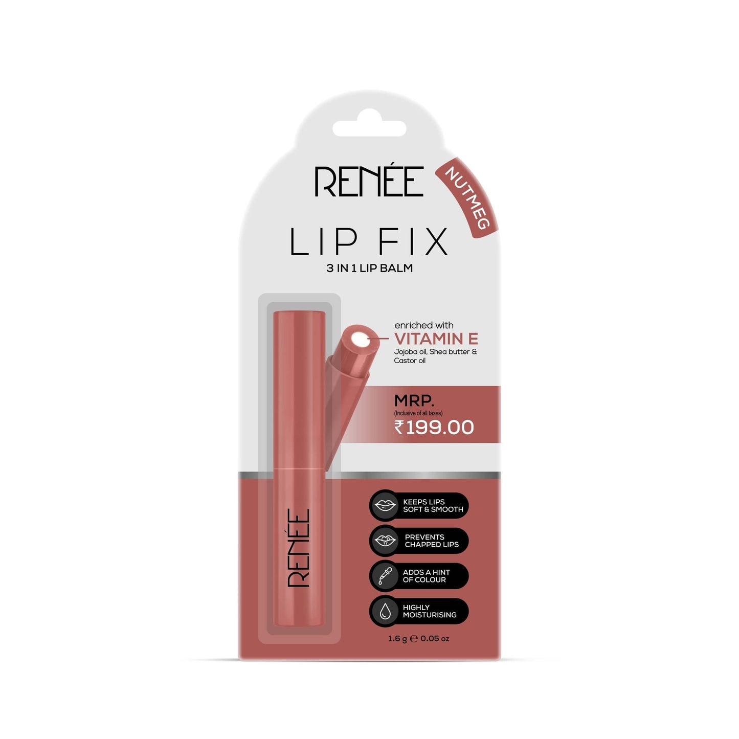 RENEE Lip Fix Lip Balm, 1.6Gm