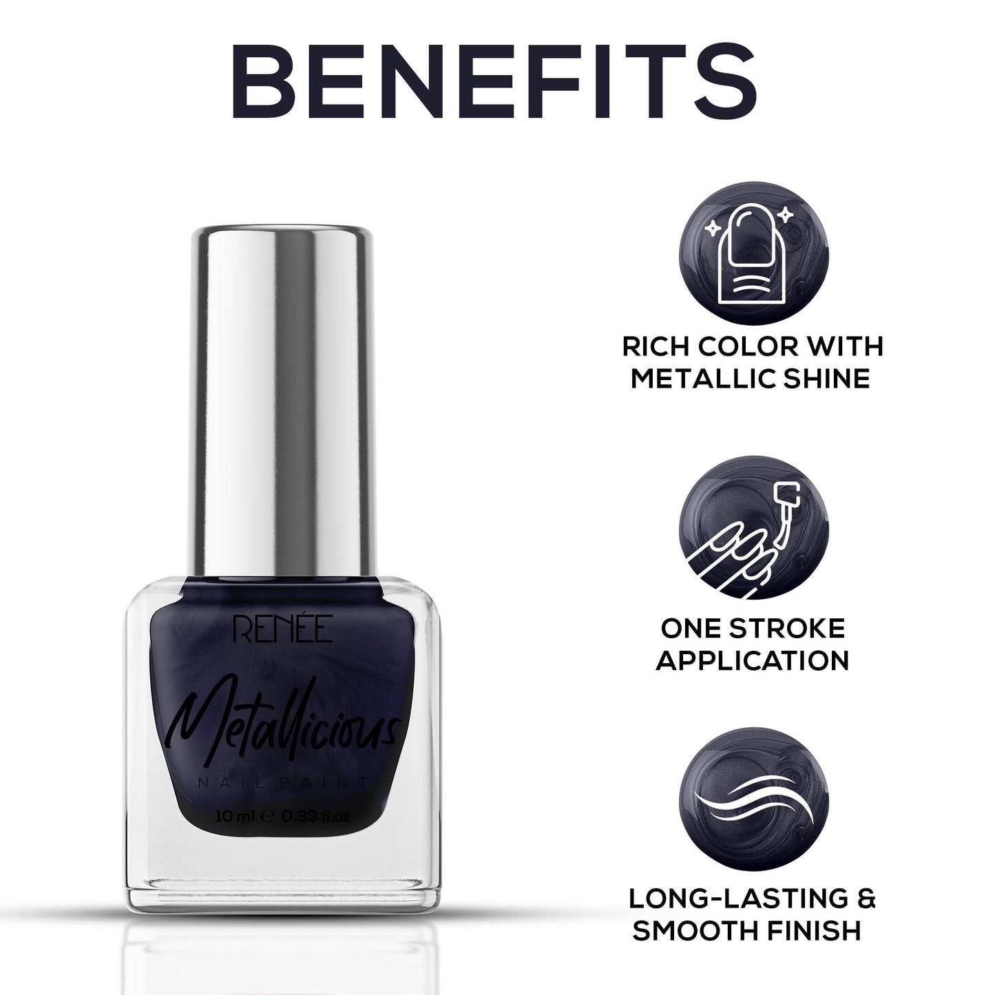 RENEE Metallicious Nail Paint 10ml