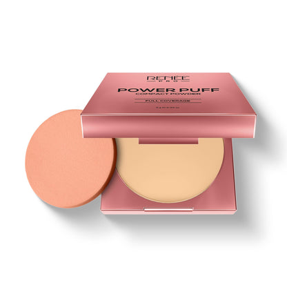 RENEE PRO Power Puff Compact Powder, 9 Gm