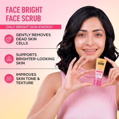 RENEE Everyday Face Bright Daily Skincare Kit With Face Wash, Face Scrub & Sunscreen SPF 50 PA+++ For Bright Skin, Travel-Friendly Mini Pack