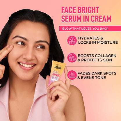 RENEE Everyday Face Bright Daily Skincare Kit With Face Wash, Face Scrub & Serum In Cream For Bright Skin, Travel-Friendly Mini Pack