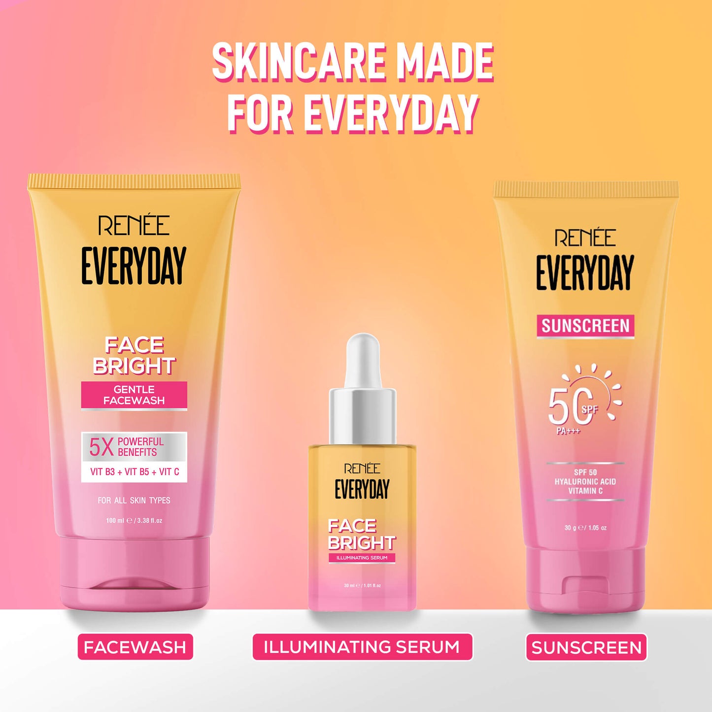 RENEE Everyday Face Bright Illuminating Face Serum For Brightening, 30 ml