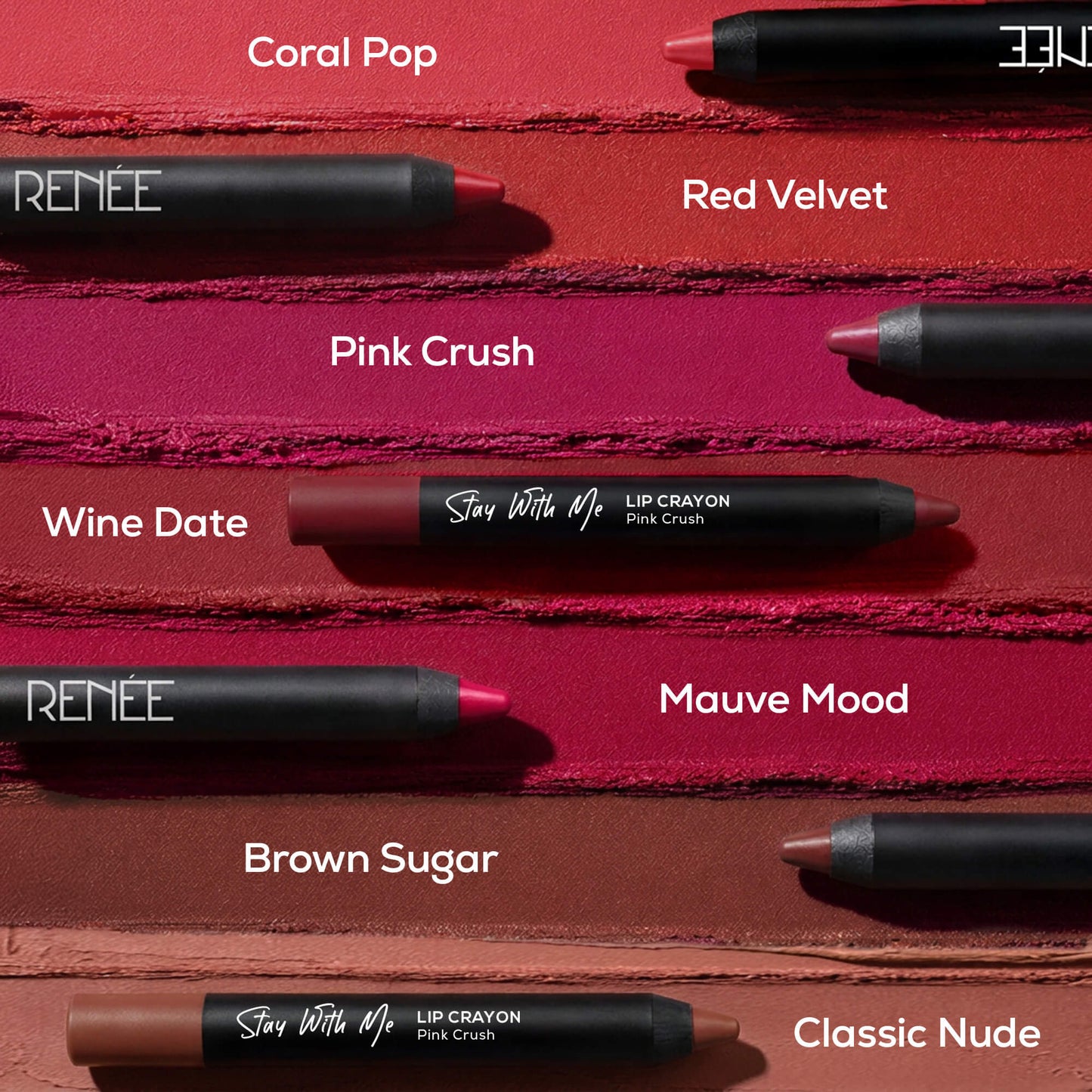 RENEE Stay With Me Matte Lip Crayon