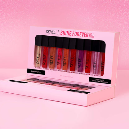 RENEE Shine Forever Lip Gloss Combo of 10, 1Ml Each