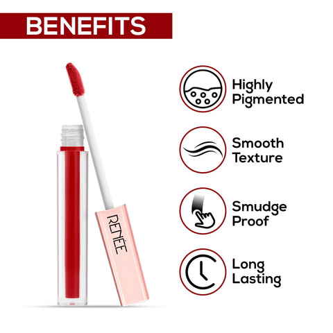 RENEE Liquid Sindoor 1.5 ml, Long Lasting & Smudge Proof
