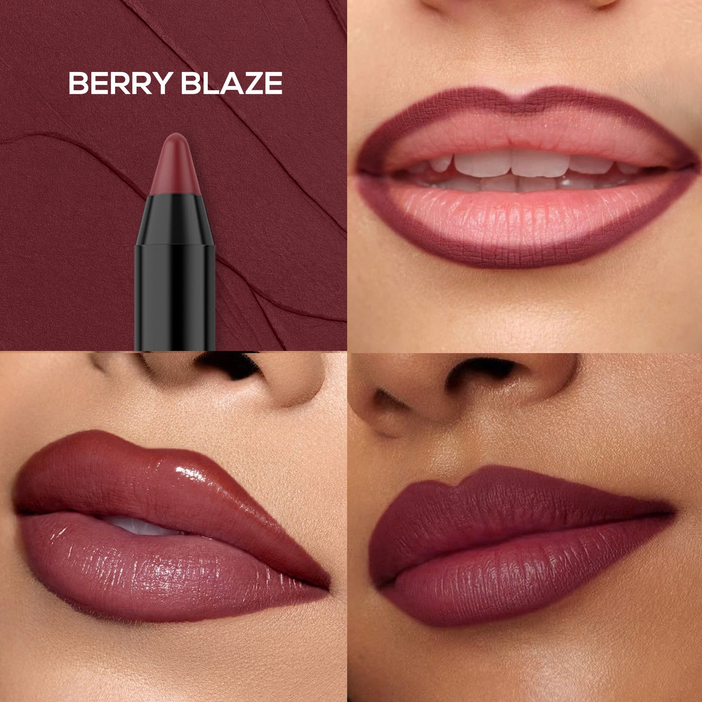 RENEE Stay Sharp Matte Lip Liner, Waterproof & Smudge-Resistant