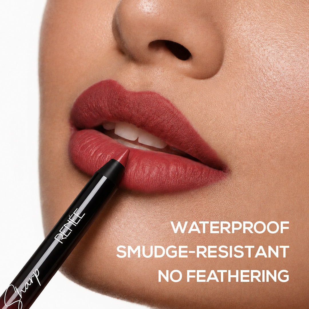 RENEE Stay Sharp Matte Lip Liner, Waterproof & Smudge-Resistant