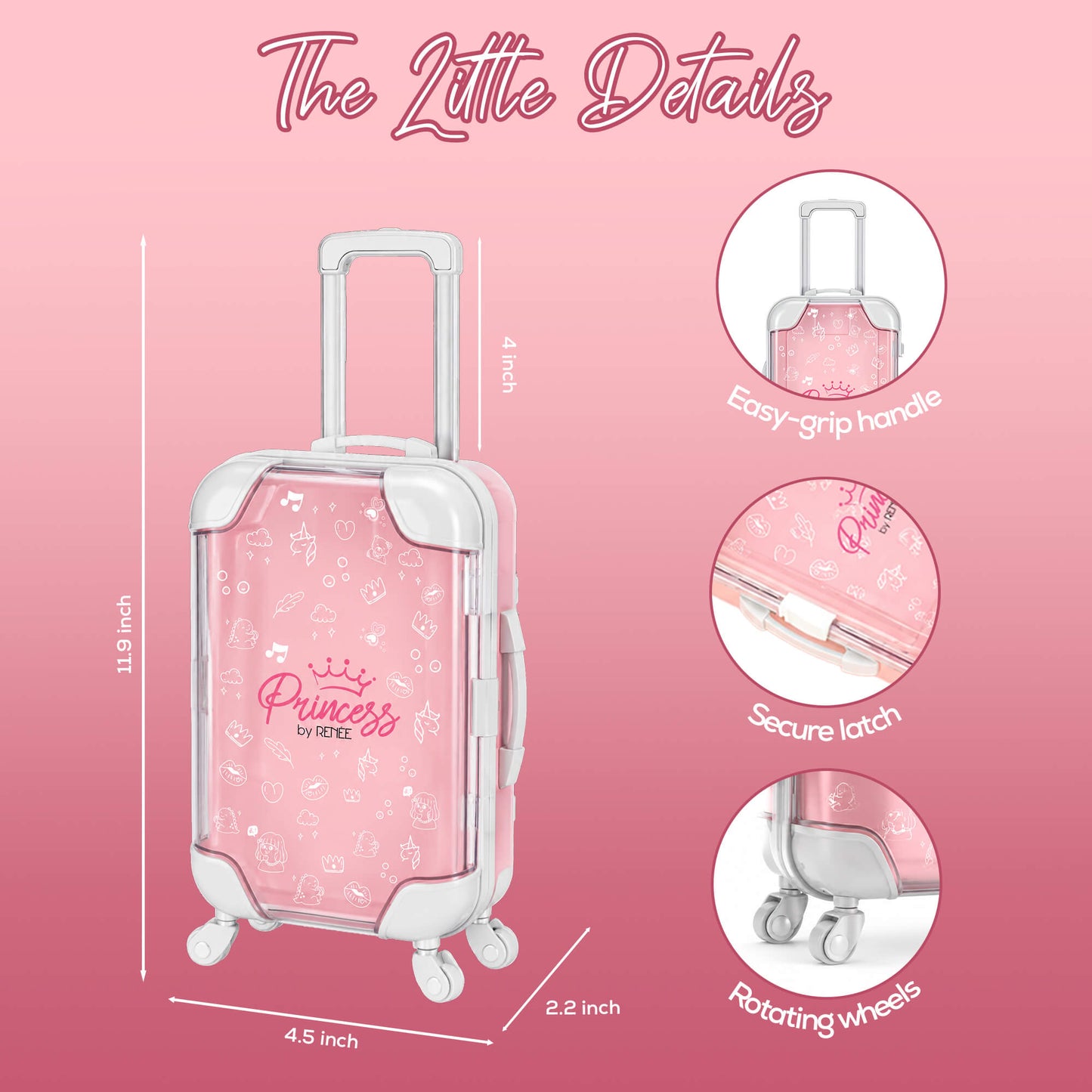 Trolley Bag by Princess by RENEE For Kids & Preteens