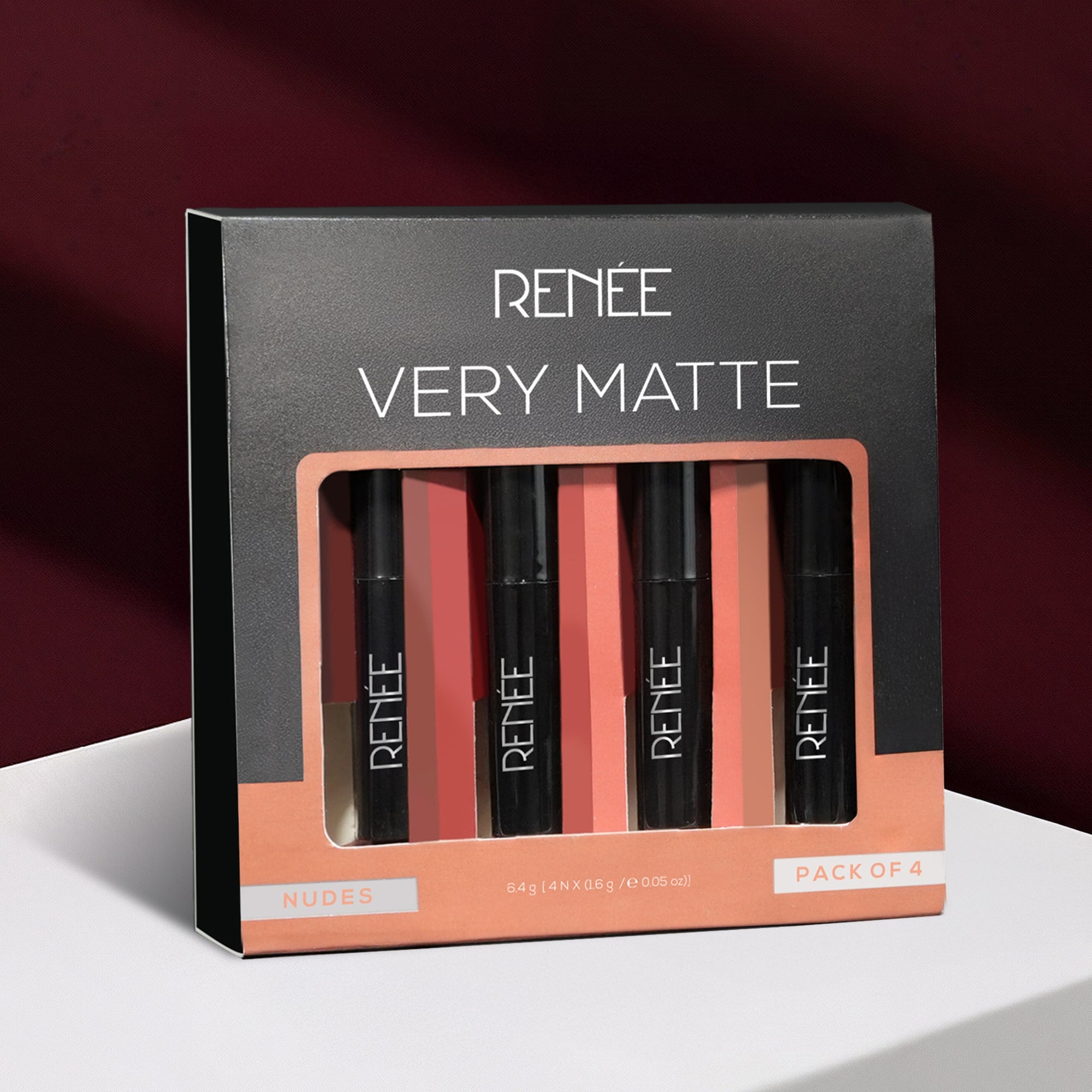 RENEE Very Matte Lipsticks Pack of 4, 6.4g – Renee Cosmetics