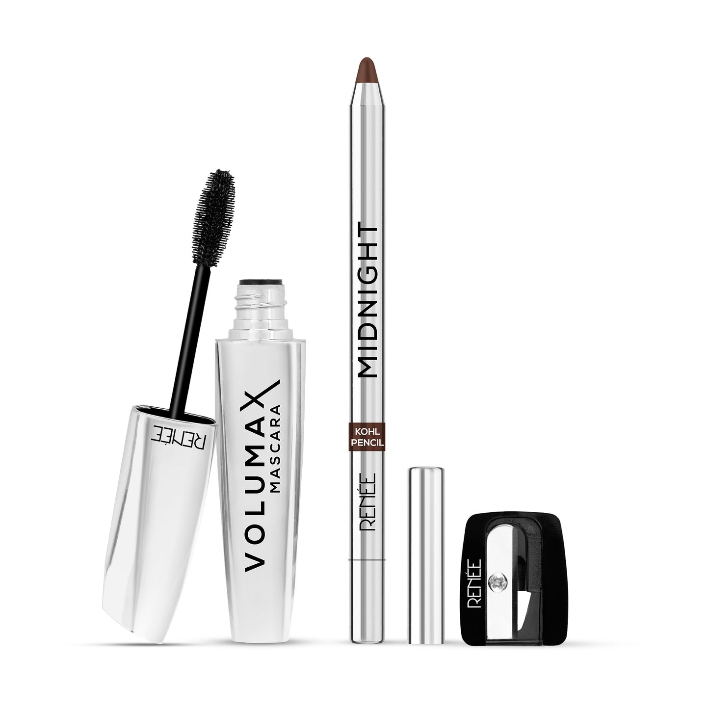 RENEE Midnight Kohl Pencil & Volumax Mascara Combo