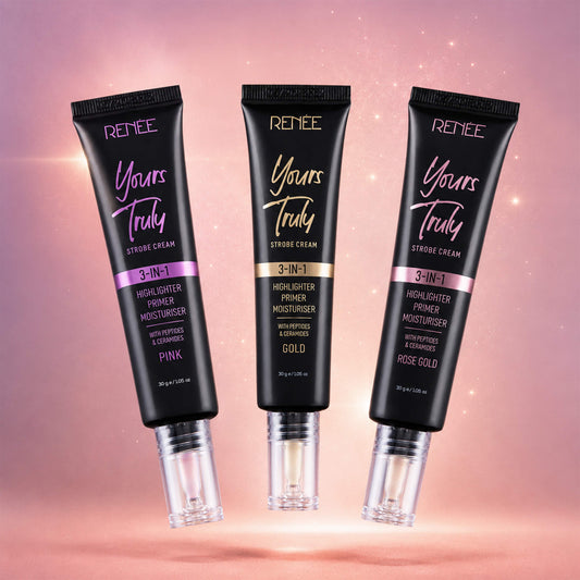 RENEE Yours Truly Strobe Cream Combo | 3-In-1 Highlighter, Primer & Moisturiser