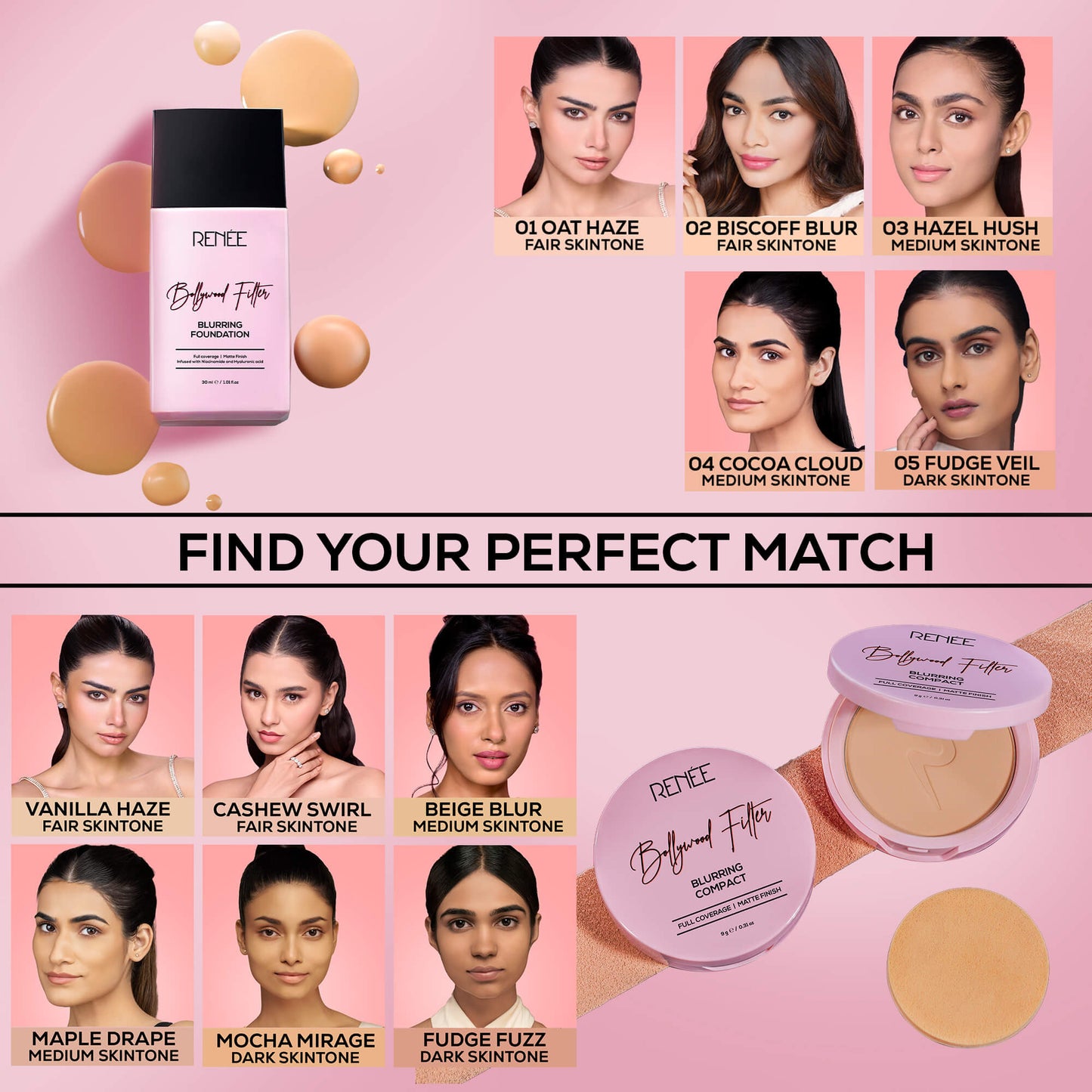 RENEE Bollywood Filter 4-Step Glam Kit