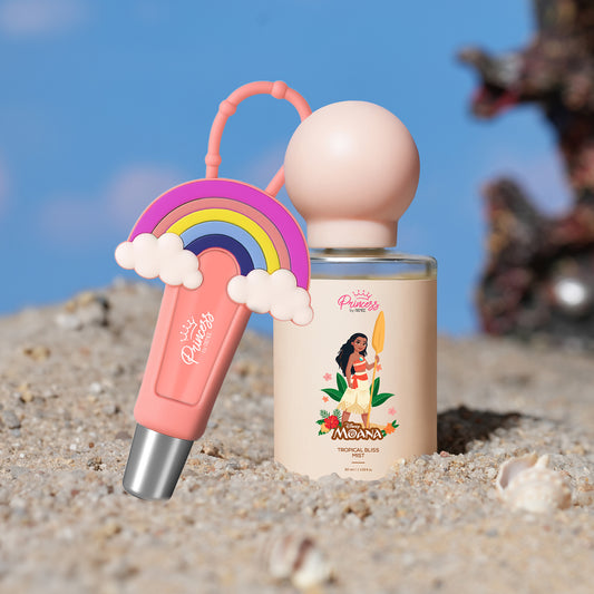 Cloudshine Lip Gloss & Moana Tropical Bliss Fragrance Mist Combo For Preteens, By Princess By RENEE