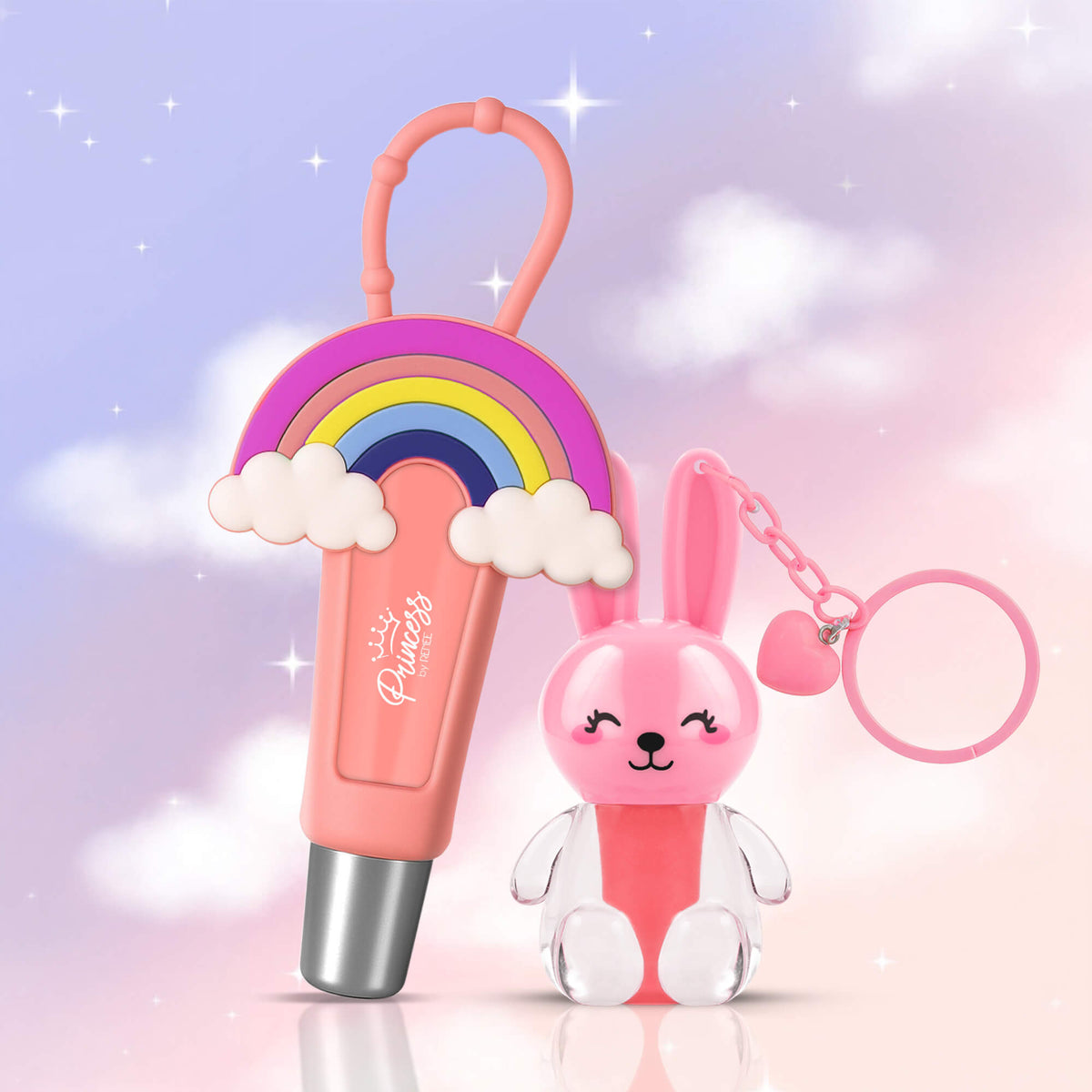 Cloudshine Lip Gloss & Bunny Tint Combo for Kids & Preteens by Princess by RENEE