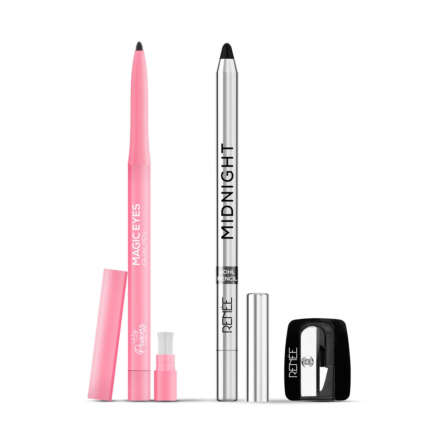 Magic Eyes Kajal Pen For Preteens, Safe & 100% Naturally Derived Ingredients, Ophthalmologically Tested by Princess by RENEE , 0.35 g