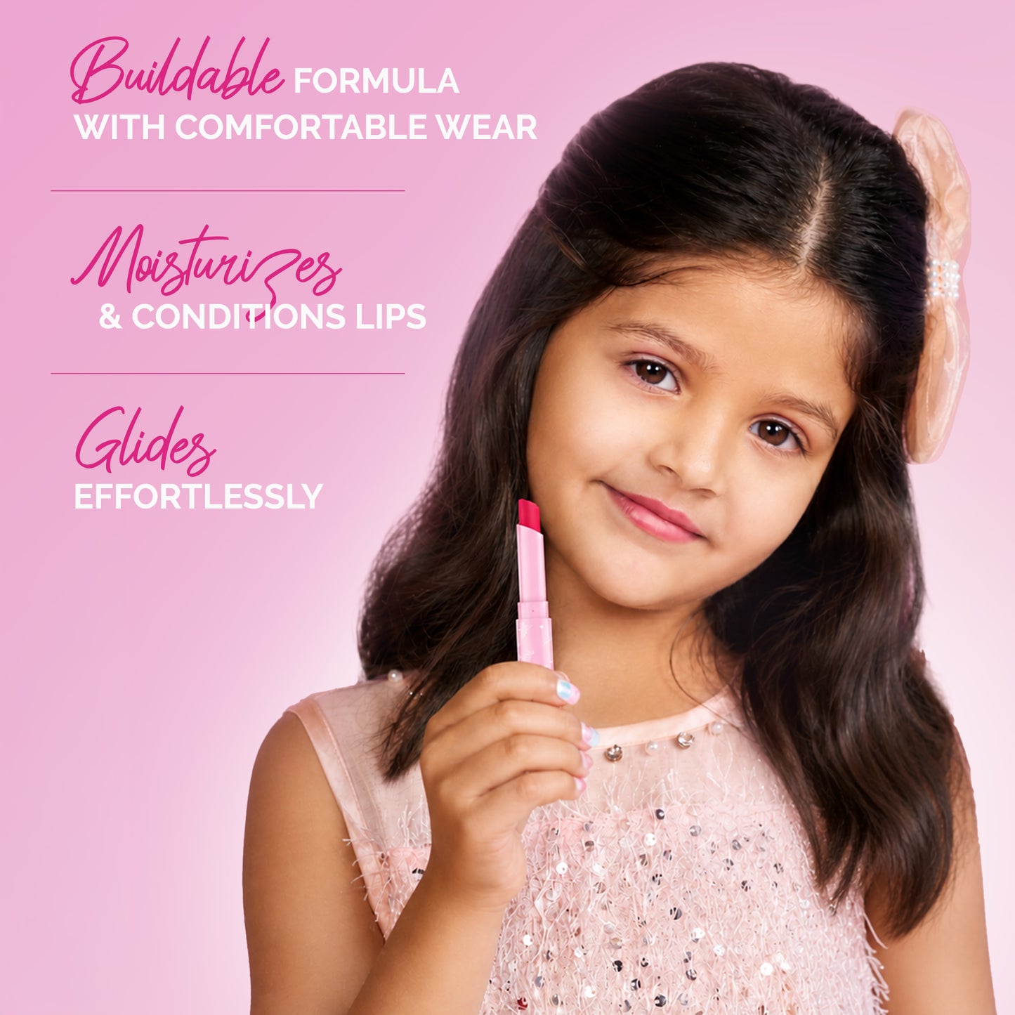 Lippieland Lipstick Set of 5 for Kids & Preteens by Princess by RENEE
