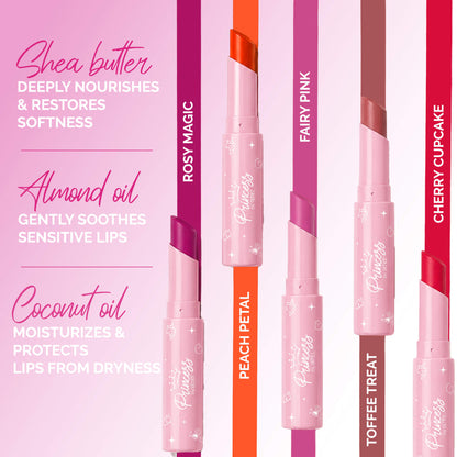 Lippieland Lipstick Set of 5 for Kids & Preteens by Princess by RENEE