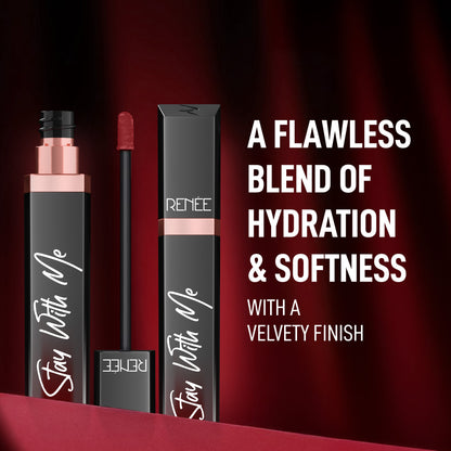 RENEE Stay With Me Matte Liquid Lipstick, 6 ml