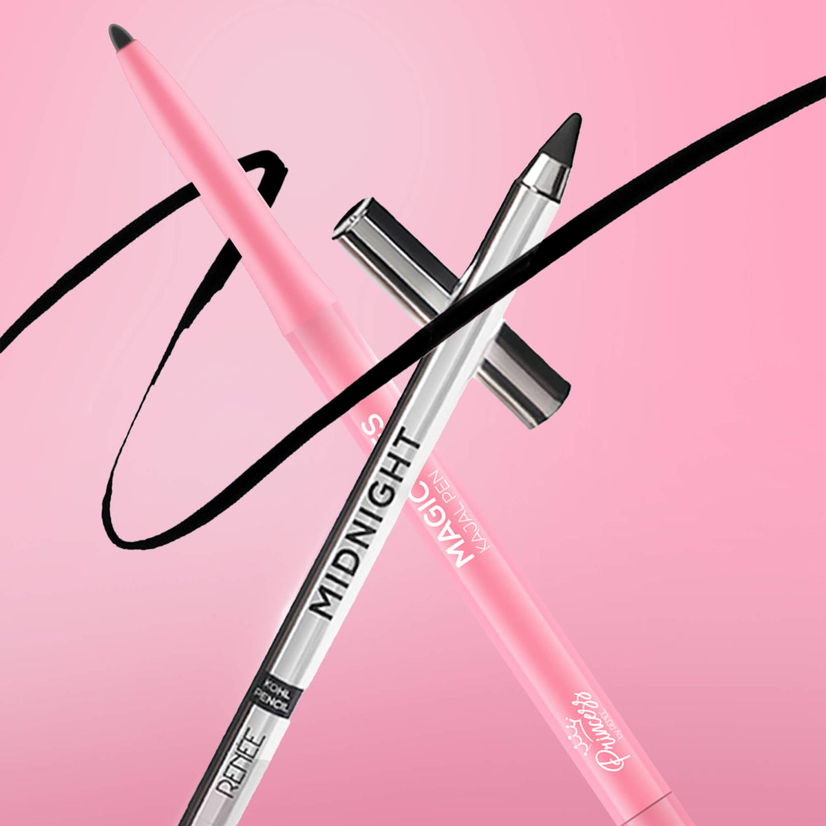 Magic Eyes Kajal Pen & RENEE Midnight Kohl Kajal Pencil Combo by Princess by RENEE