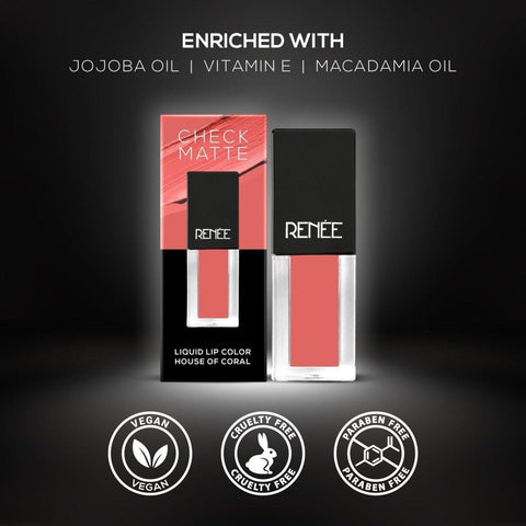 RENEE Check Matte Liquid Lip Color 2.5ml - Renee Cosmetics