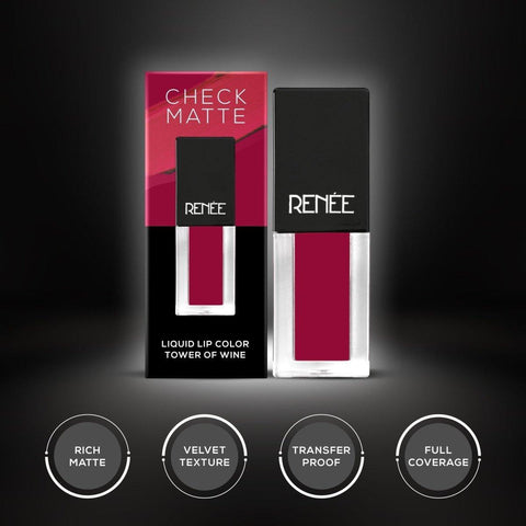 RENEE Check Matte Liquid Lip Color 2.5ml - Renee Cosmetics