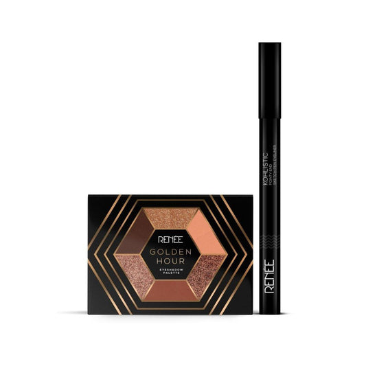 RENEE Combo of Golden Hour Eyeshadow & Sketch Pen Eyeliner - Renee Cosmetics