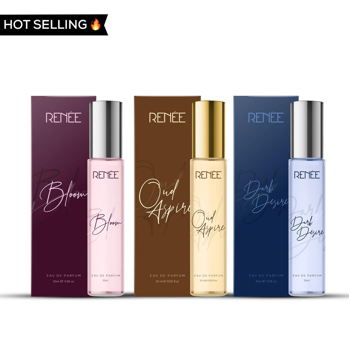 RENEE Eau De Parfum Combo Pack of 3, 15ml each - Renee Cosmetics