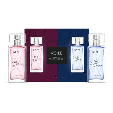 RENEE Eau De Parfum Premium Fragrance Set - Bloom & Dark Desire 50ml each - Renee Cosmetics