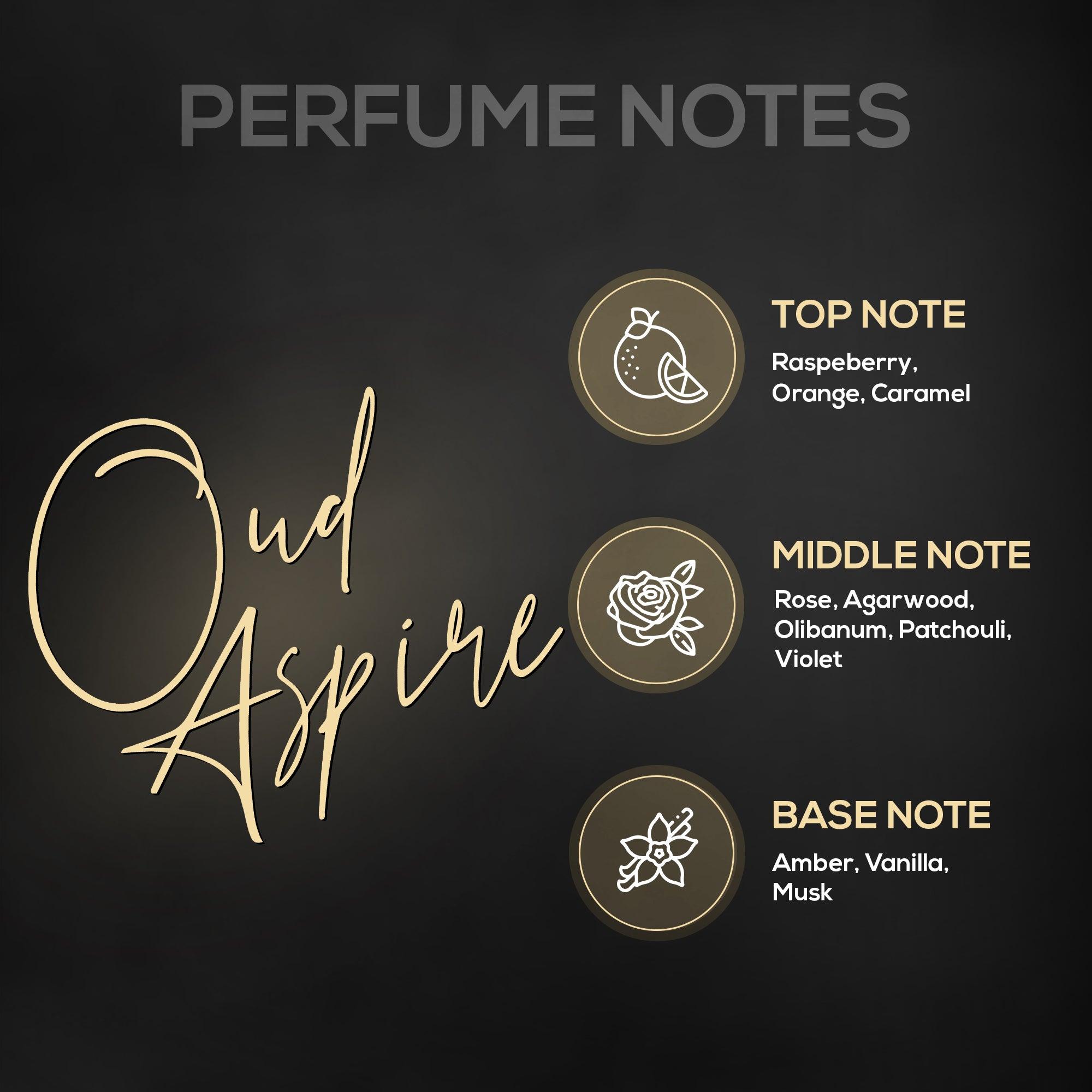 RENEE Eau De Parfum Premium Fragrance Set - Bloom, Dark Desire & OUD Aspire, 50ml each - Renee Cosmetics